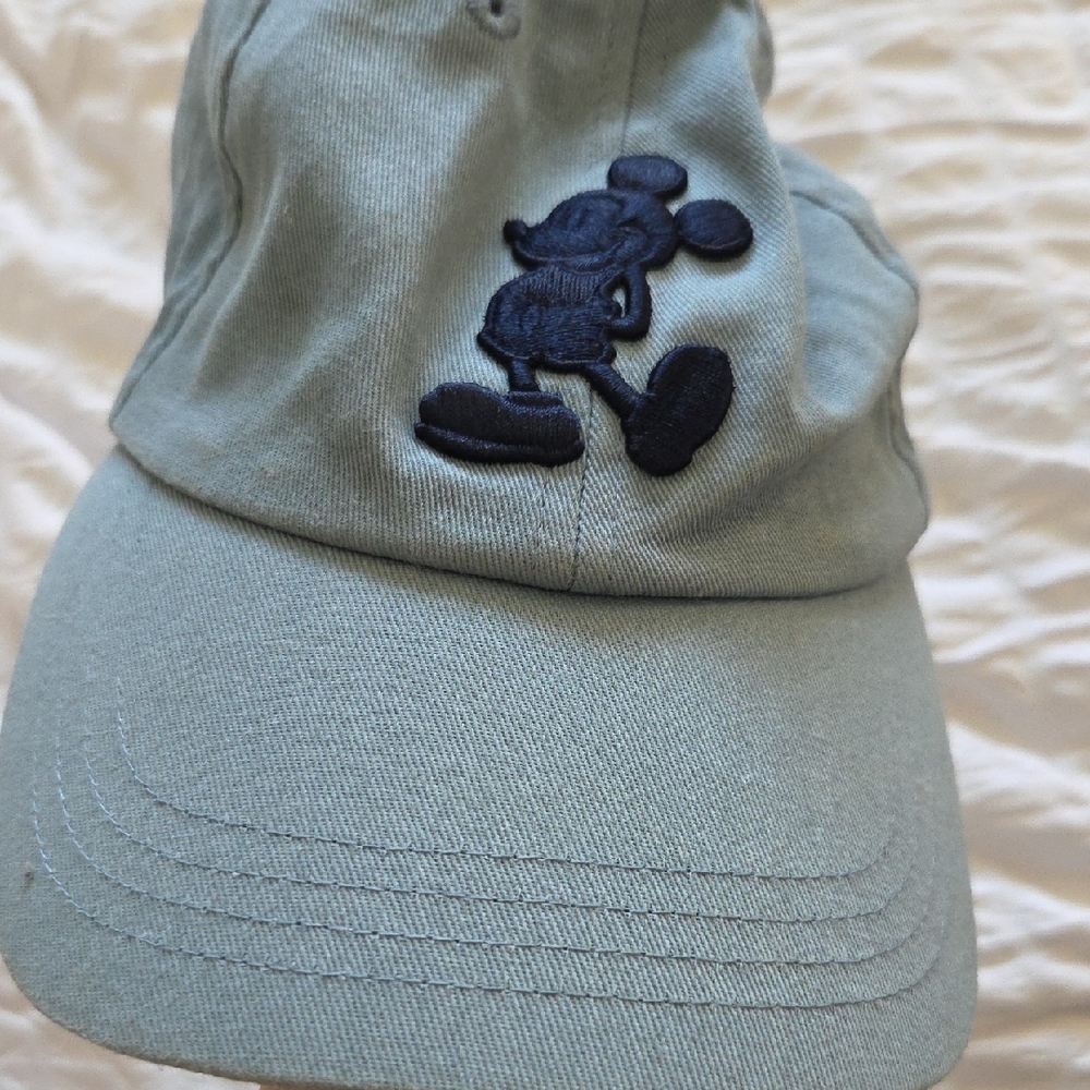 Disney Light Blue Baseball Cap with Navy Mickey Patch